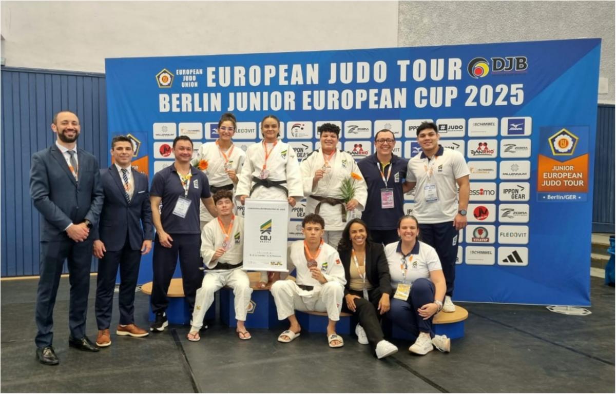 Judô brasileiro fatura sete medalhas na Copa Europeia Júnior de Berlim, na Alemanha