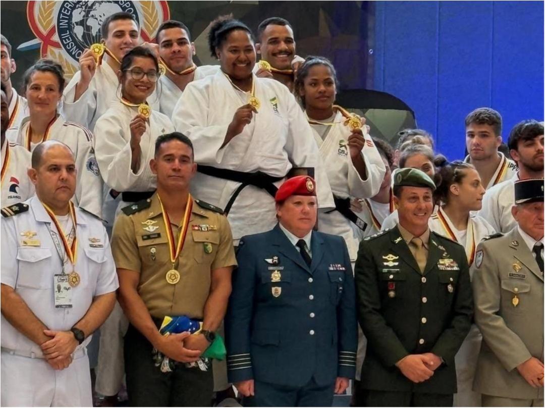 Judô brasileiro fatura cinco medalhas no Campeonato Mundial Militar