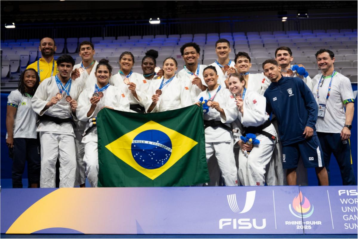 Judô brasileiro conclui Jogos Mundiais Universitários com três medalhas