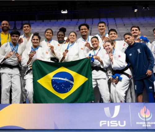 Judô brasileiro conclui Jogos Mundiais Universitários com três medalhas