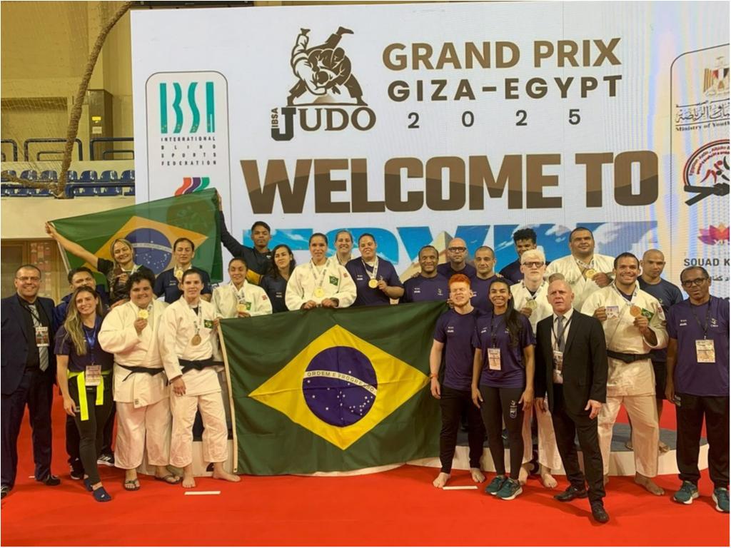 Judô paralímpico brasileiro vence Grand Prix no Egito