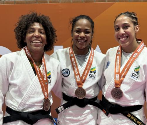 Nauana Silva, Rafaela Silva e Kaillany Cardoso faturam bronzes no segundo dia do Grand Prix de Guadalajara de Judô