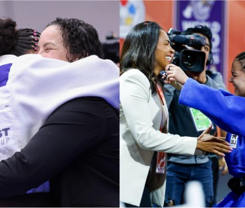 Nas mesmas categorias em que brilharam no passado, Maria Portela e Erika Miranda celebram títulos mundiais com nova geração do judô brasileiro