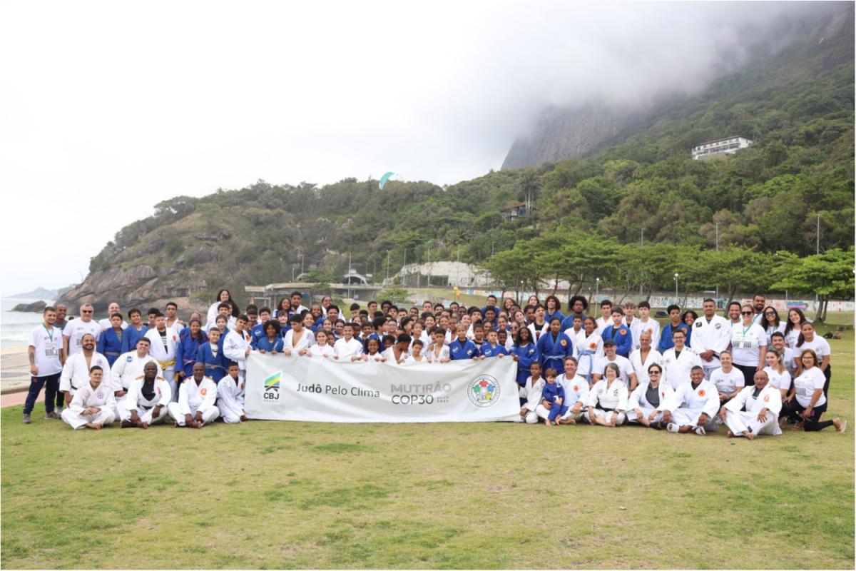 Judô Pelo Clima: CBJ realiza ação de sustentabilidade com crianças do Rio de Janeiro