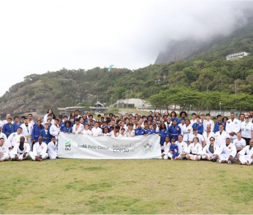 Judô Pelo Clima: CBJ realiza ação de sustentabilidade com crianças do Rio de Janeiro