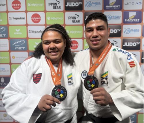 Judô brasileiro fecha Grand Prix da Áustria com prata de Giovanna Santos e bronze de Giovani Ferreira