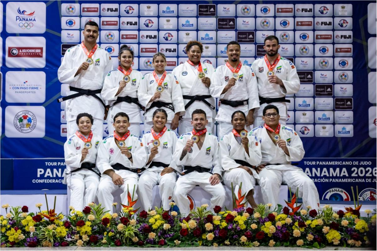 Ouro da Equipe Mista brasileira fecha Campeonato Pan-Americano Sênior de Judô