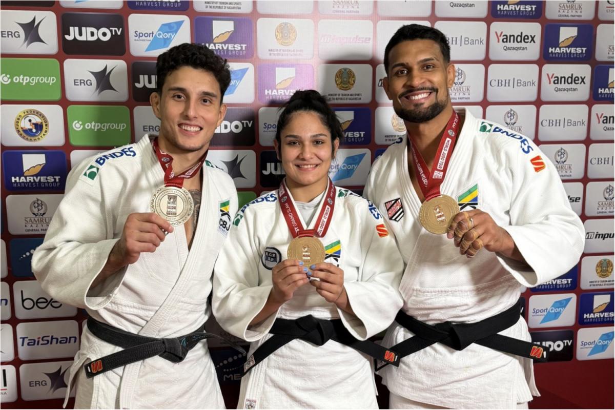 Judô brasileiro chega a sete medalhas no Grand Slam de Astana