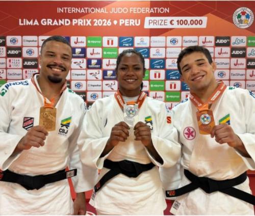 Brasil conquista mais três medalhas no segundo dia do Grand Prix de Lima e mantém liderança no quadro de medalhas
