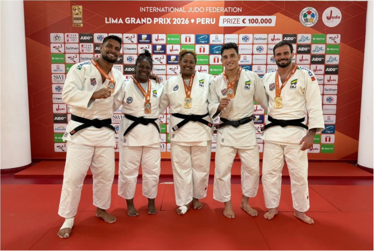 Brasil conquista mais cinco medalhas e é campeão geral do Grand Prix de Lima de Judô