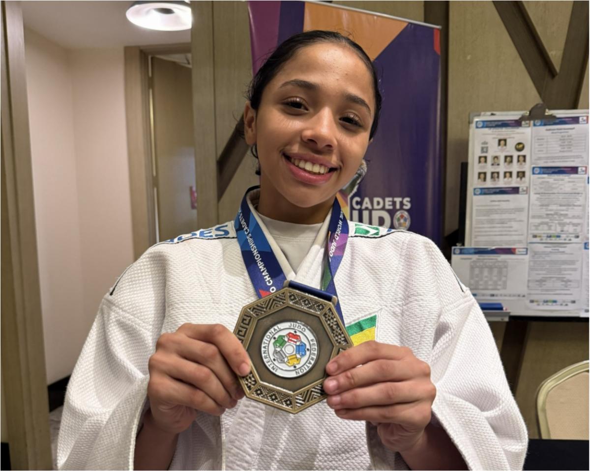 Bronze de Ana Mikaele Alcântara abre campanha brasileira no Mundial de Judô Cadete