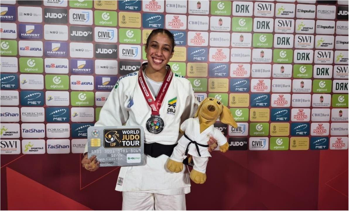 Kaillany Cardoso conquista a prata no Grand Slam de Budapeste
