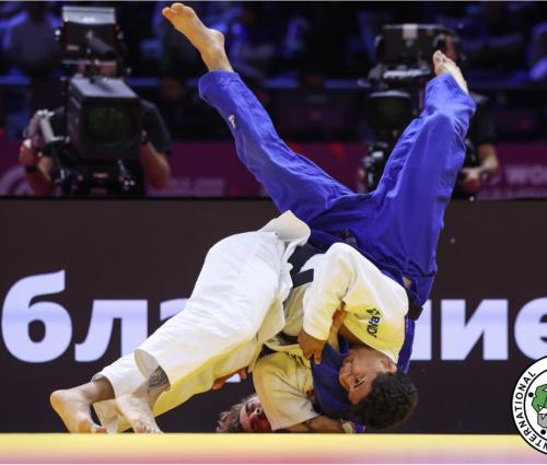 Ronald Lima, Larissa Pimenta e Rafaela Rodrigues se despedem do Mundial de Judô Sênior 2026 nas preliminares