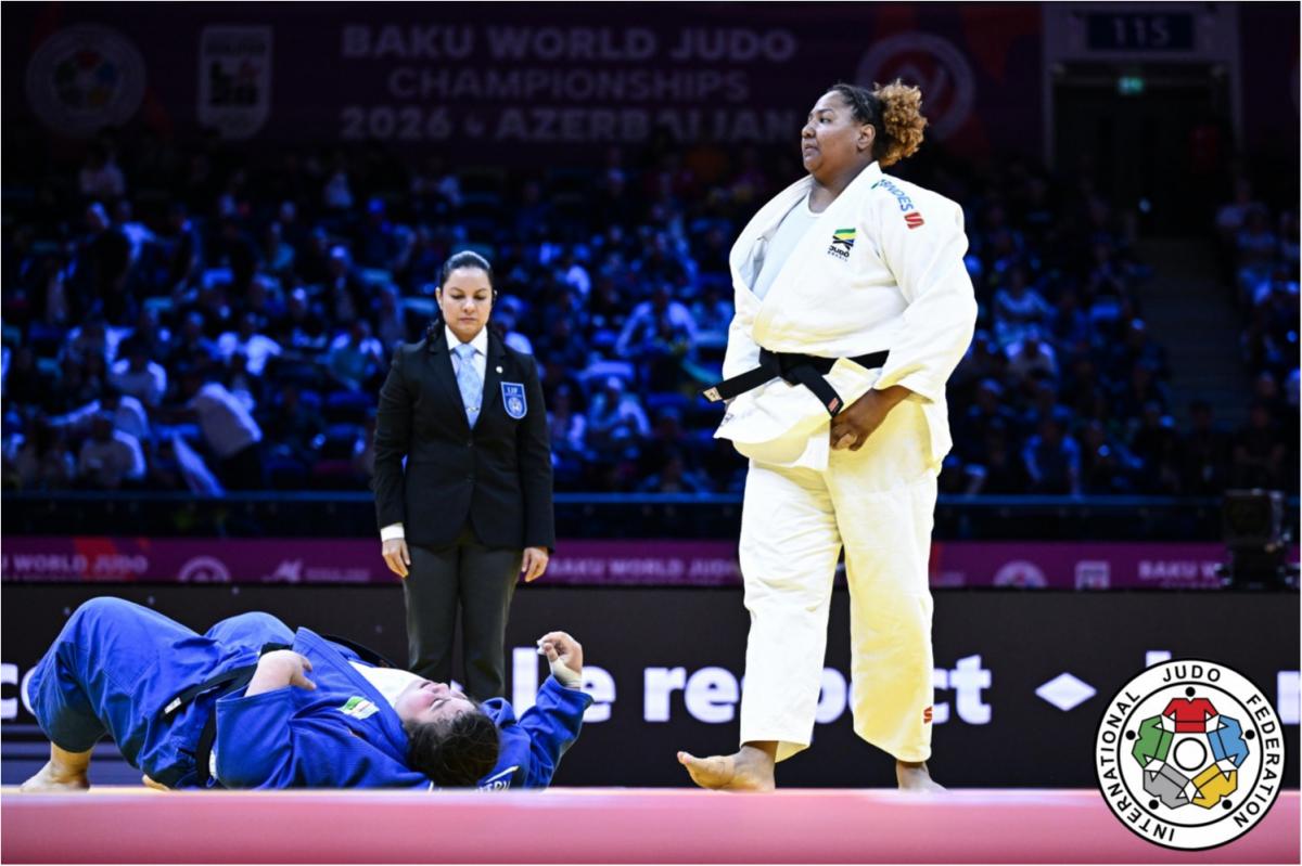 Com direito a duelo de campeãs olímpicas na estreia, Bia Souza encerra Mundial de Judô Sênior na sétima colocação