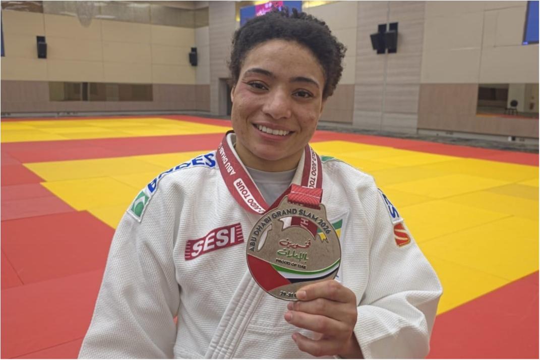 Shirlen Nascimento conquista prata inédita no Grand Slam de Abu Dhabi